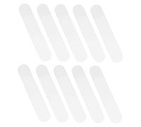 VILLFUL 10pcs Transparent Pen Bags Frosted Plastic Pencil Holders Rounded Corner Stationery Storage Protective Cases for Students Artists Writers Easy to Clean
