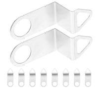 VILLFUL 10pcs Wall Clock Hanging Hooks with Wide Slot Fixing Clip Quiet Scan Quartz Clock Movement Replacement Parts and Repair