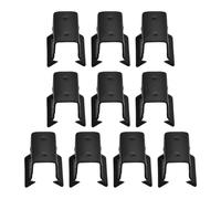 VILLFUL 10pcs Wind Deflector Channel Fixed Clip Car Rain Gutter Retaining Window Automotive Accessory