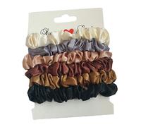 VILLFUL 12 Pcs Small Satin Hair Scrunchies Retro Style Elastic Ponytail Holders for Women Soft Stretchy Hair Ties for Everyday Wear and Various Outfits
