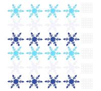 VILLFUL 120pcs Paper Snowflake Craft Set with Adhesive Dots, 4" Double-Sided Winter Snowflake Cutouts for Classroom Bulletin Board and Holiday DIY Decorations