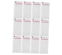 VILLFUL 12pcs A6 6-hole Budget Sheets Refill Insert Red Paper Planner Cash Envelope Tracker Business Expense Organizer Home Office Supplies