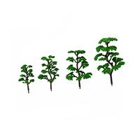 VILLFUL 12Pcs Artificial Model Trees Lifelike Greenery for Landscape Scenery Miniature Park Layout for Diorama and Model Creation