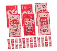 VILLFUL 12pcs Chinese Year Red Envelopes with Horse Design Lucky Money Hong Bao for Lunar Spring Festival Wedding Family Business Celebrations Traditional Modern Style Pockets