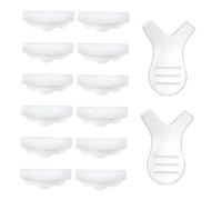 VILLFUL 12pcs Eyelash Perming Curler Silicone Pads with Y-Shaped Eyelash Brushes for Natural Lash Lifting Design Fits Eye Shapes Gentle Curling and Perming Tool