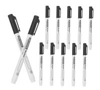 VILLFUL 12pcs Fine Tip Whiteboard Markers for School and Office Dry Erase Marking Pens with Smooth Ink Flow Easy to Write and Erase Black Thin Student and Teacher Marking Pens