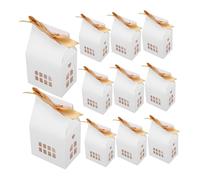 VILLFUL 12pcs Hollow House Shape Candy Boxes for Weddings Parties Holidays Lightweight present Packaging for Treats Goodies Decorations
