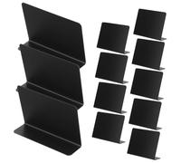VILLFUL 12Pcs Mini Blackboard Signs Erasable Chalkboard Message Boards Shaped Stand for Buffet Party Food Labels Wedding Table Numbers Reusable and Portable