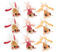 VILLFUL 12Pcs Resin Goldfish Charms Bulk for Jewelry Making Simulated Fish Pendants DIY Necklace Bracelet Earrings Craft Accessories