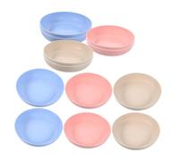 VILLFUL 12Pcs Shallow Cat Food Bowls Cute Pet Dishes for Kittens Non Slip Base Easy to Clean for Cats and Short Legged Breeds