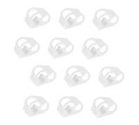 VILLFUL 12pcs Silicone Tube Clamps for Laboratory Use Compact Hose Clips with Precise Water Flow Control Flexible and Tear-Resistant Siphon Hose Clamps for Efficient Single-Hand Operation