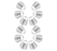 VILLFUL 12pcs Silver Ponytail Hair Buckles for Women Minimalist High Ponytail Holder Cuff Clips with Strong Grip for Thick Hair Stylish Western Accessories for Casual and Formal