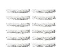 VILLFUL 12Pcs Silver Sequin Headbands Elastic Sparkle Hair Hoops for Women Comfortable Party Accessories with Moderate Weight and Unique Decorative Design