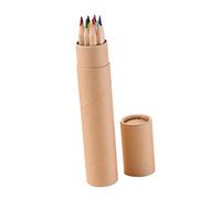 VILLFUL 12pcs Wood Colored Pencils Set Flexible Drawing and Sketching Art Supplies with Portable Barrelled Box for Adults for Writing Drawing and Watercolor Techniques