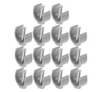 VILLFUL 14Pcs C-Shaped Locking Clips for Raised Toilet Rails and Walking Device Accessories, Sturdy ABS Steel, Designed for Senior Cane and Disability Walker Use