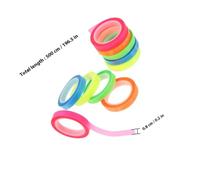 VILLFUL 15 Rolls Colored Transparent Highlighter Tape Portable Adhesive Page Markers Neon Fluorescent Sentence Highlight Strips for Students Teachers and Book Annotation