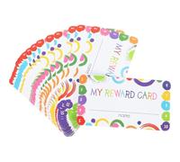 VILLFUL 150 Sheets Student Behavior Reward Punch Cards for Classroom Use Paper Material Incentive Teaching Reward Cards for Teachers and Students Each