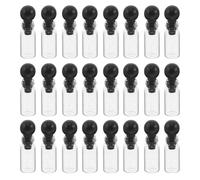 VILLFUL 150pcs 0.5ml Glass Perfume Sampler Vials with Leak-resistant Ball Stopper, Mini Essential Oil Sample Bottles for Travel and Aromatherapy, Refillable Scent Sample Container Set