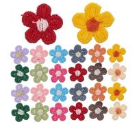 VILLFUL 150pcs Floral Iron Applique Patches Embroidered Flower Sewing Applique for DIY Clothing Bags Shoes Decorations