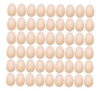 VILLFUL 150Pcs Mini Wood Eggs Unfinished DIY Craft Wooden Eggs for Painting and Decoration Realistic Lightweight for Easter Party Home and Garden Ornament Supplies