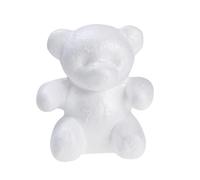 VILLFUL 15cm High Polystyrene Bear Mould White Craft Balls for Party Decorations and Flower Arranging Tools