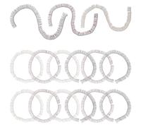 VILLFUL 15Pcs DIY Doll Eyelashes Set 0.8Cm Black Brown Tea Color Strip Fake Lashes for Craft Dolls and Eyelash Decoration