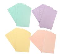 VILLFUL 160 Sheets Colored Planner Refill Paper with Binder Inserts Lined and Notebook Replacement Pages for Students and Office Use Thick Loose-Leaf Paper