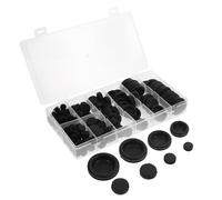 VILLFUL 170pcs Rubber Grommet Assortment Kit Multi-functional Electrical Wire Hole Plugs Flexible Cord Cable Protectors for Automotive and Home Wire Organization