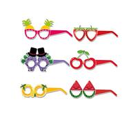 VILLFUL 18Pcs Fruit Themed Party Sunglasses Set Fun Strawberry Glasses for Photo Props for Hawaiian Beach Luau and Birthday Celebrations Eye Catching Costume Accessories