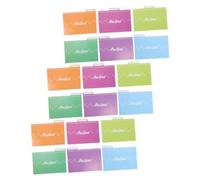 VILLFUL 18pcs Russian Recipe Card Dividers Bright Colored Index for Quick Kitchen Organization Travel Friendly Cooking Note Cards with Ink Printing for Daily Culinary Use