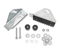 VILLFUL 1pair Extension Ladder Anti-Skid Shoe Feet Kit with Rubber Padding and Iron Material for Enhanced Safety on Uneven Ground and Indoor Use