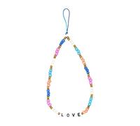 VILLFUL 1pc Creative Phone Wrist Lanyard Beaded Mobile Chain Decoration Lightweight and Durable Easy to Install Versatile for Smartphones and Gadgets Options Random Color