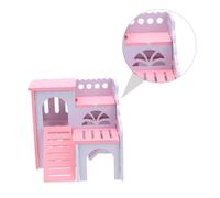 VILLFUL 1Pc Hamster Nest Villa with Ladder Cottage for Pets DIY Friendly Sleeping Play Spot Hideout for Hamsters Squirrels