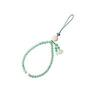 VILLFUL 1Pc Natural Strawberry Cellphone Lanyard Wrist Lost Chain for Phones Chic Crystal Design for Office School Travel and Outdoor Use