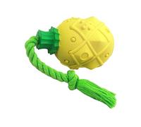 VILLFUL 1Pc Pineapple Dog Chew Interactive Food Feeding Ball for Pet Training Energy Reducer Bright to Exercise and Play