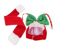 VILLFUL 1set Creative Christmas Dog Hat Scarf Pet Headdress for Holiday Photo Props for Festive Celebrations and Making Memories Your Puppy