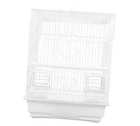VILLFUL 1set Portable Metal Bird Cage for Pets Wear-resistant Parrot Carrier Safe Design for Travel and Home Use and Construction