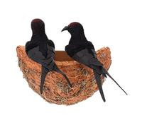 VILLFUL 1Set Simulated Swallow Nest Model Decor for Photography Park Adornment Realistic Design Fine Workmanship Decorative Prop