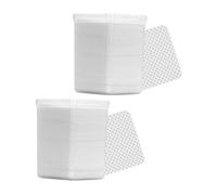 VILLFUL 2 Box White Cosmetic Cleaning Pads for Nail Polish Removal Makeup Wipes Cotton Pads for Lash Extensions and Eyelash Glue Cleaning Lightweight Facial Cleansing for Home and Salon