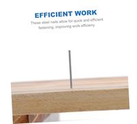 VILLFUL 2 Boxes Steel Cabinetry Nails Straight Finishing Nails for Woodworking Moldings with High Strength and Precision Control Rust-resistant Fastening for Indoor Outdoor Use