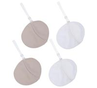 VILLFUL 2 Pairs Reusable Underarm Sweat Pads for Women with Quick-Drying Breathable Fabric, Shoulder Strap, Skin Tone and White Dress Shields for Perspiration Protection and Sweat