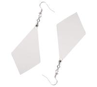 VILLFUL 2 Pairs Sublimation Blank Earrings MDF DIY Heat Transfer Blanks for Painting Crafting Stylish Jewelry Accessories