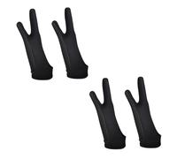VILLFUL 2 Pairs Two-Finger Artist Drawing Gloves for Graphics Tablet Palm Rejection Sketching Glove with Sweat-Resistant Comfortable Digital Art Supplies for Left and Right Hand Use