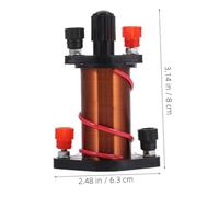 VILLFUL 2 Pcs Experimental Induction Coils Lightweight Copper Electromagnetic Coil for Physics Teaching and Magnetism Electricity Experiments in Schools and Laboratories