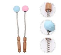 VILLFUL 2 Pcs Multi-Function Handheld Home Massager Set, Cervical Vertebra Hammer with Spring Handle for Meridian and Neck Massage, Portable Relaxing Body Massage Tool Random Color