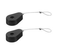 VILLFUL 2 Pcs Retractable Theft Cable Case with Telescopic Steel Wire Heavy Duty Lockable Security Wire Box for Small Electronics Automatic Retraction and Adjustable