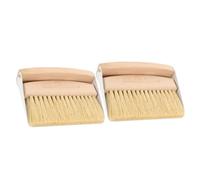 VILLFUL 2 Sets Mini Desktop Cleaning Brush and Dustpan Lightweight Small Broom for Keyboard and Computer Dust Removal Portable Sweeping Kit for Electronics and Household Surfaces