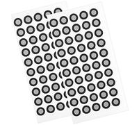 VILLFUL 2 Sheets of Reflective Marker Points 100pcs Black Pet Film Stickers High Identification Light Weight Marking for 3d Scanner Use Suitable for Reverse Engineering and Metrology