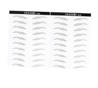 VILLFUL 2 Sheets Simulation Eyebrow Stickers Hair-like Artificial Use Brow Makeup Tool Natural Shape for Sparse No Eyebrows Korean Style Design