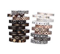 VILLFUL 20 Rolls Washi Tape Set Decorative Stickers for DIY Art Craft Premium Paper for Journals Scrapbooking and Aesthetic Decor